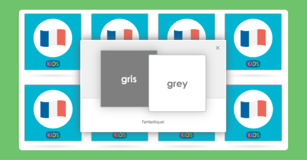 LKS2 French Colours Memory Game