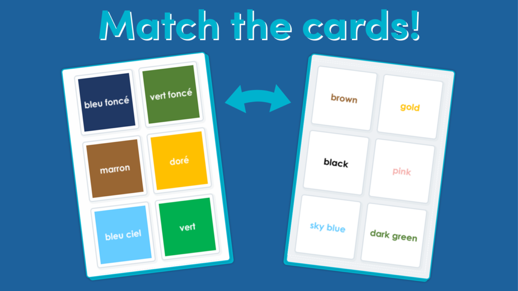 UKS2 French Matching Colours Set 1