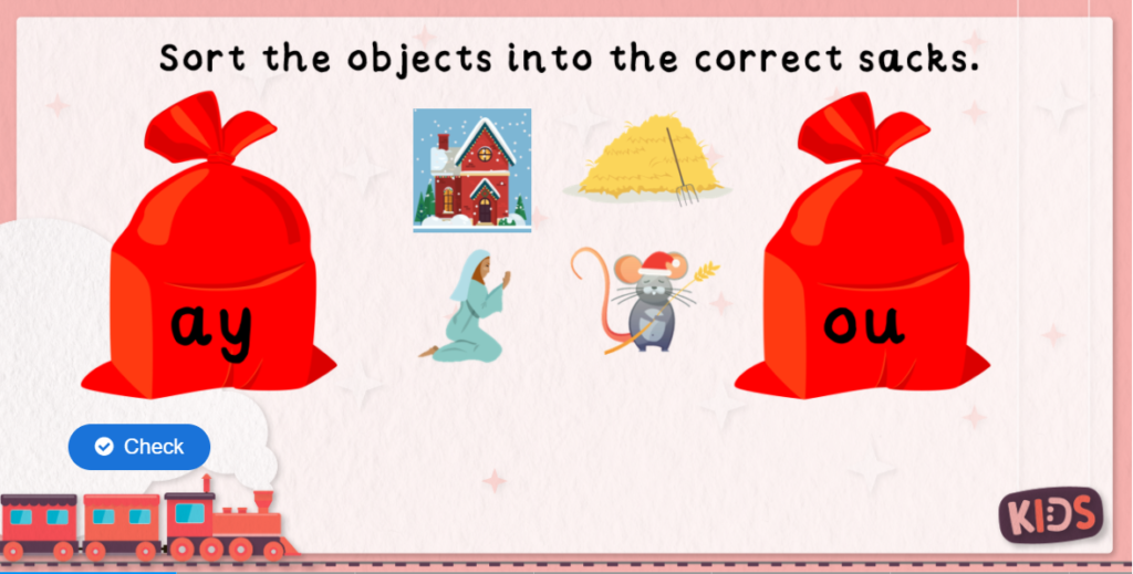 EYFS Phase 5 Phonics Sound Sacks Game