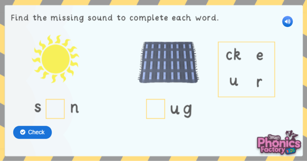 Phase 2 phonics game