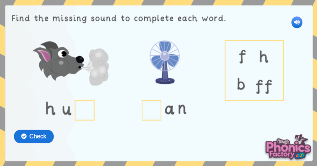 Phase 2 phonics game