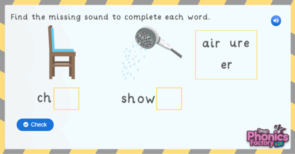 Phase 3 phonics game
