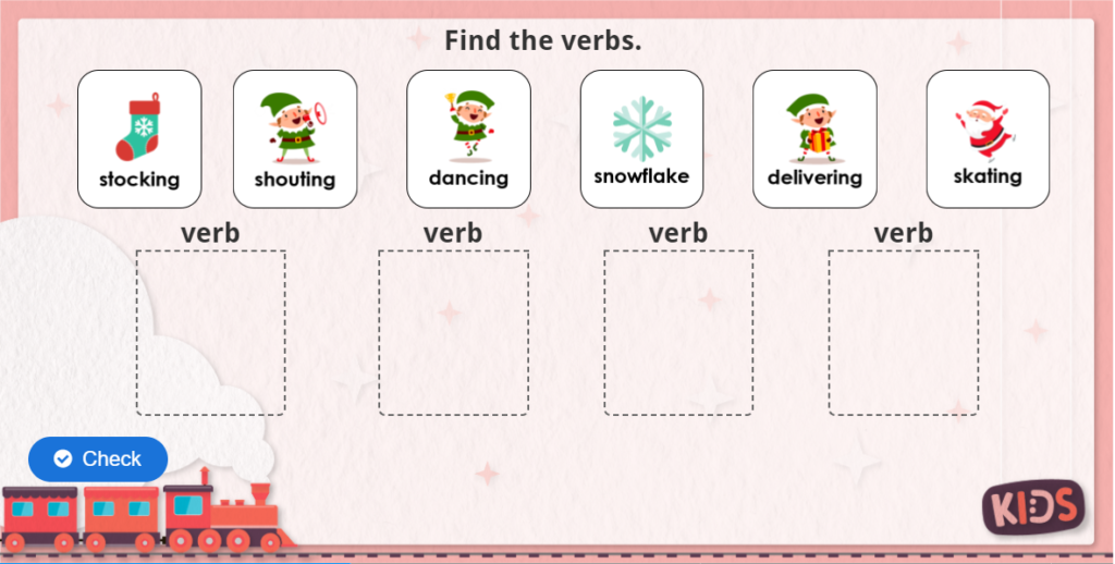 Year 2 Matching Words to Word Types Game