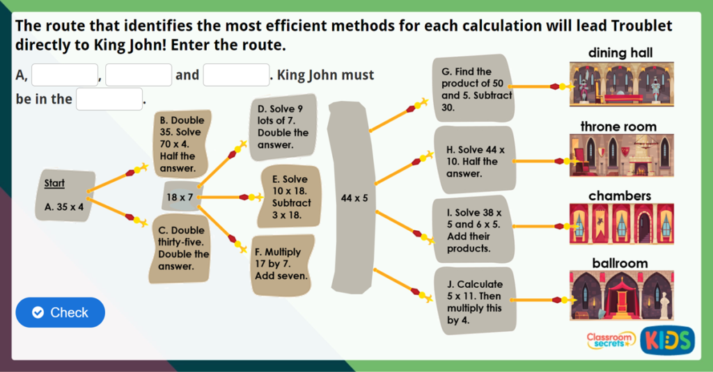Year 4 Efficient Multiplication Challenge