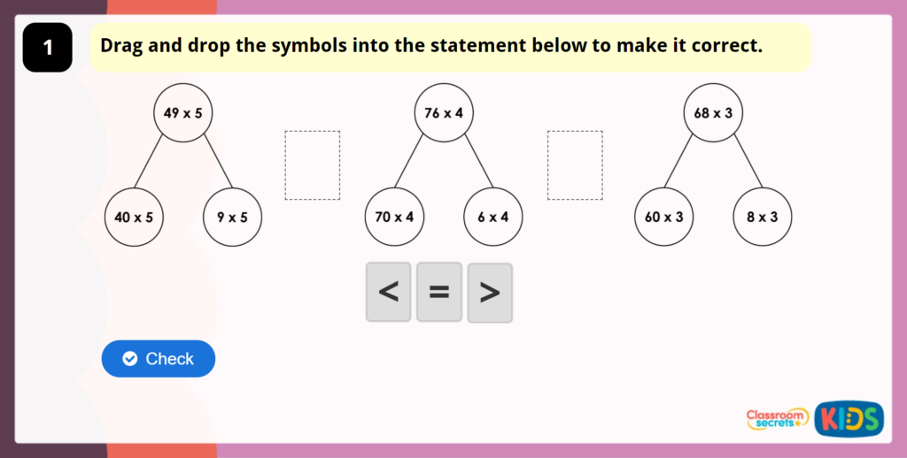 Year 4 Written Methods Game