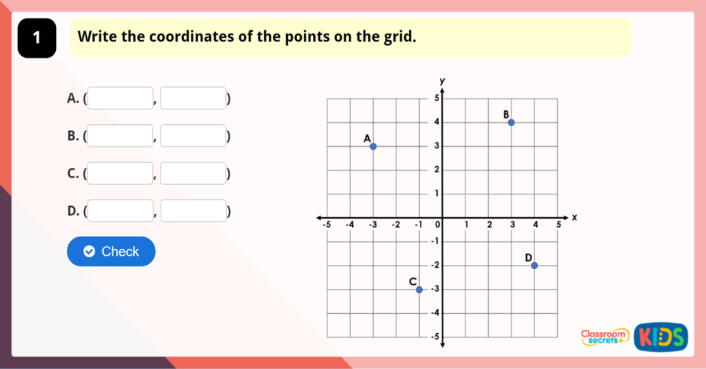 Year 6 Four Quadrants Game