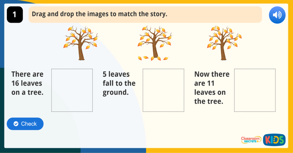 Year 1 Subtraction - Not Crossing 10 Game