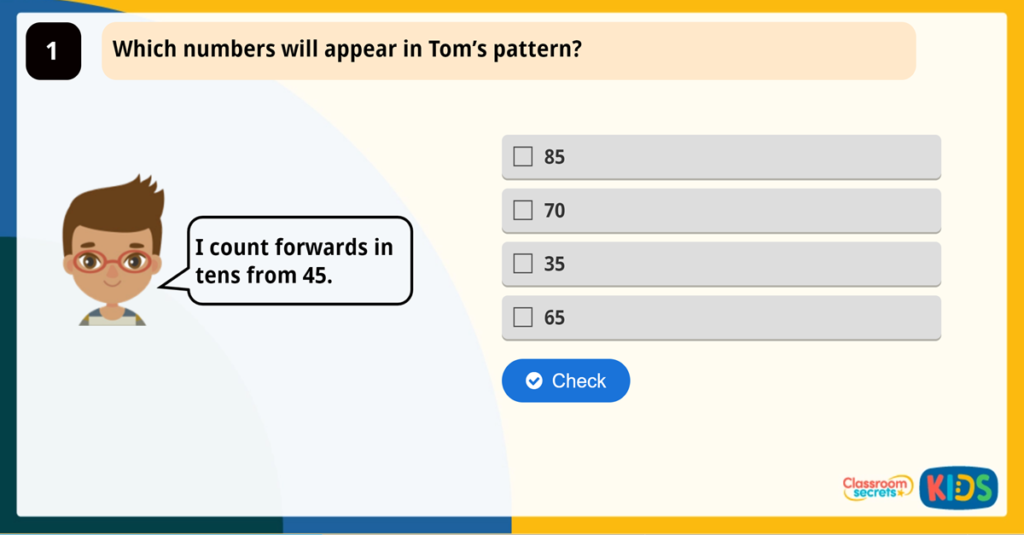 Year 2 Count in 2s, 5s, 10s Game