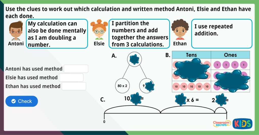 Year 4 Written Methods Maths Challenge