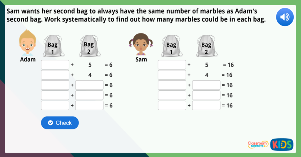Find and Make Number Bonds Maths