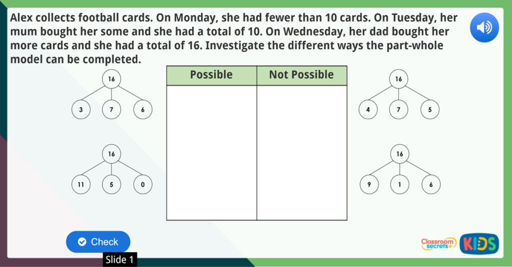 Year 1 Add by Making 10 Maths Challenge