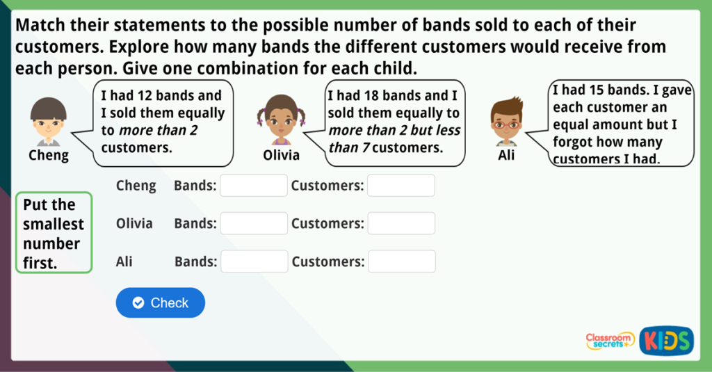Year 2 Make Equal Groups - Sharing Maths Challenge