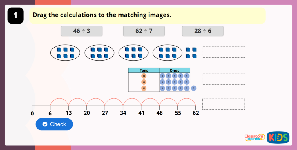 Year 3 Divide 2 Digits by 1 Digit 3 Game
