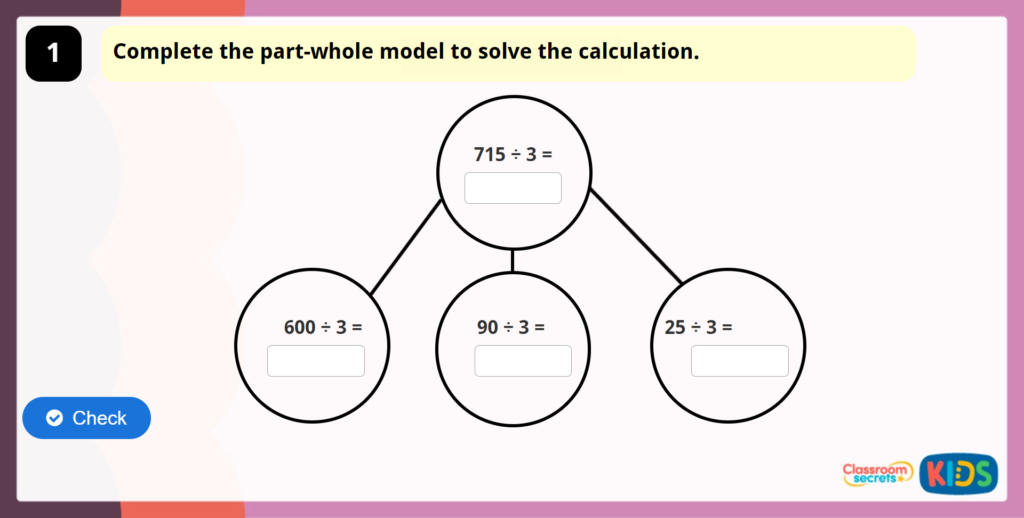 Year 4 Divide 3 Digits by 1 Digit Game