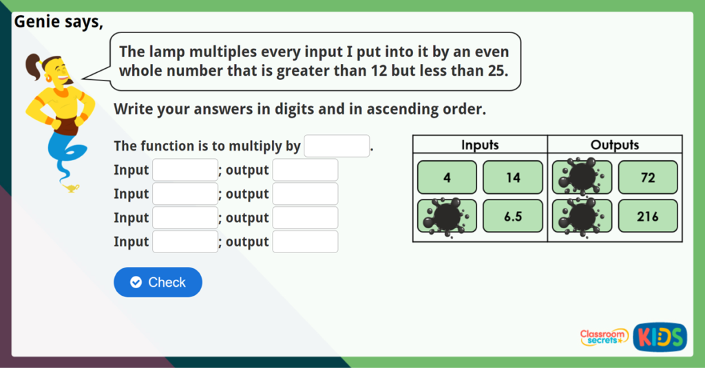 Year 6 Find a Rule - One Step Challenge