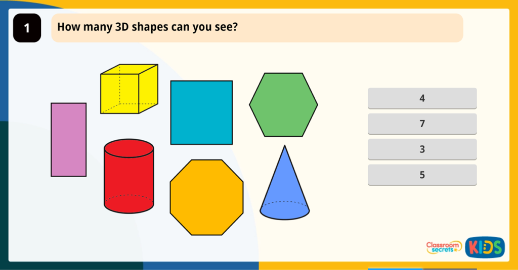 Year 2 Recognise 2D and 3D Shapes