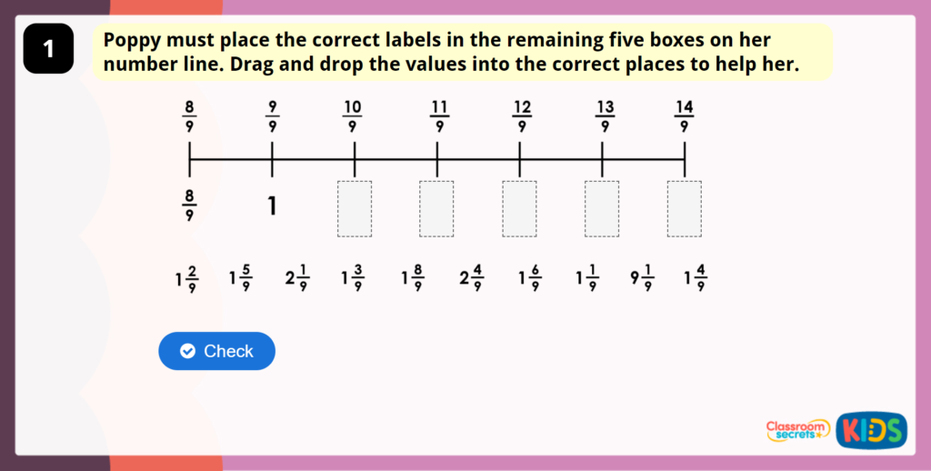 Year 4 Count in Fractions Game