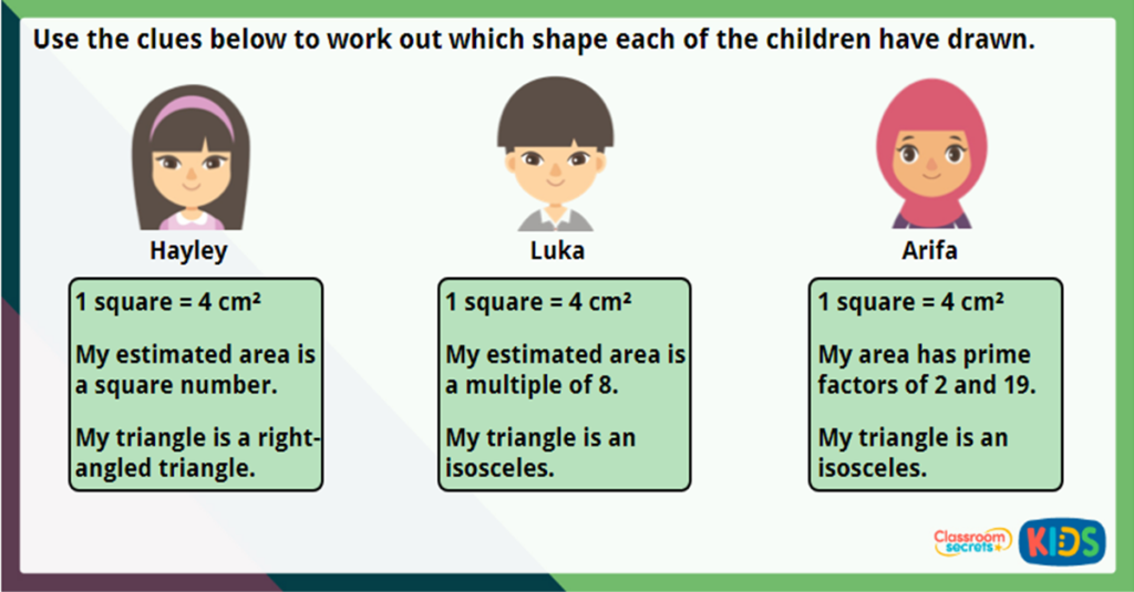 Year 6 Area of Triangle Challenge