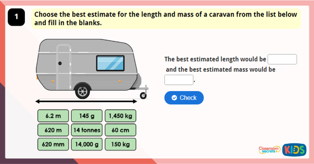 Year 6 Metric Measures Game