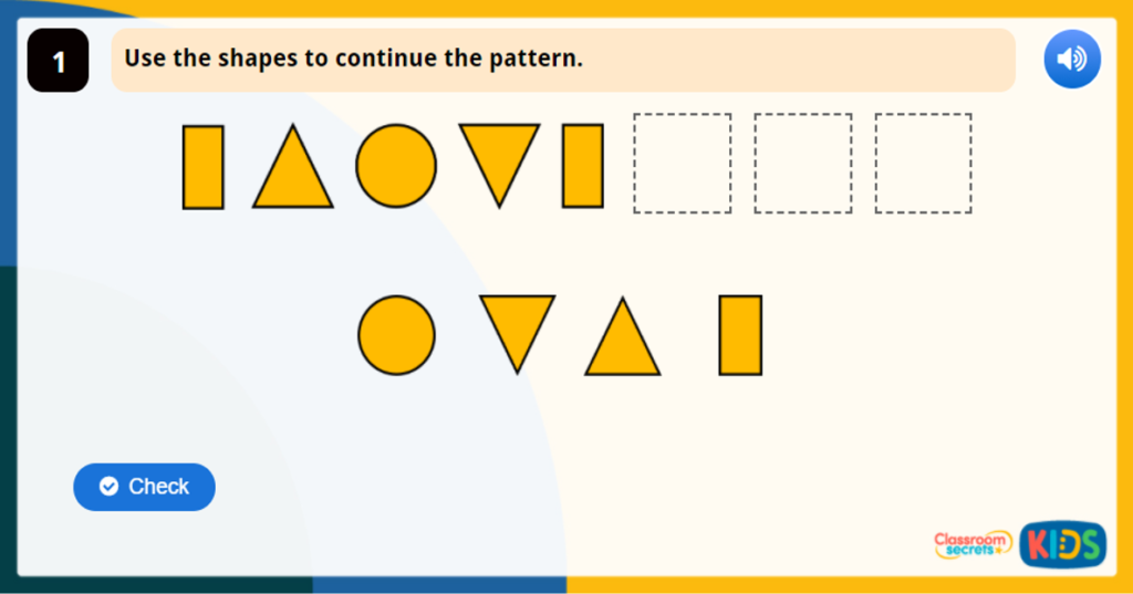 Year 1 Make Patterns with 2D Shapes