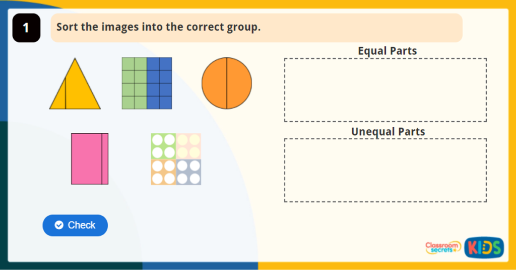 Year 2 Make Equal Parts Game