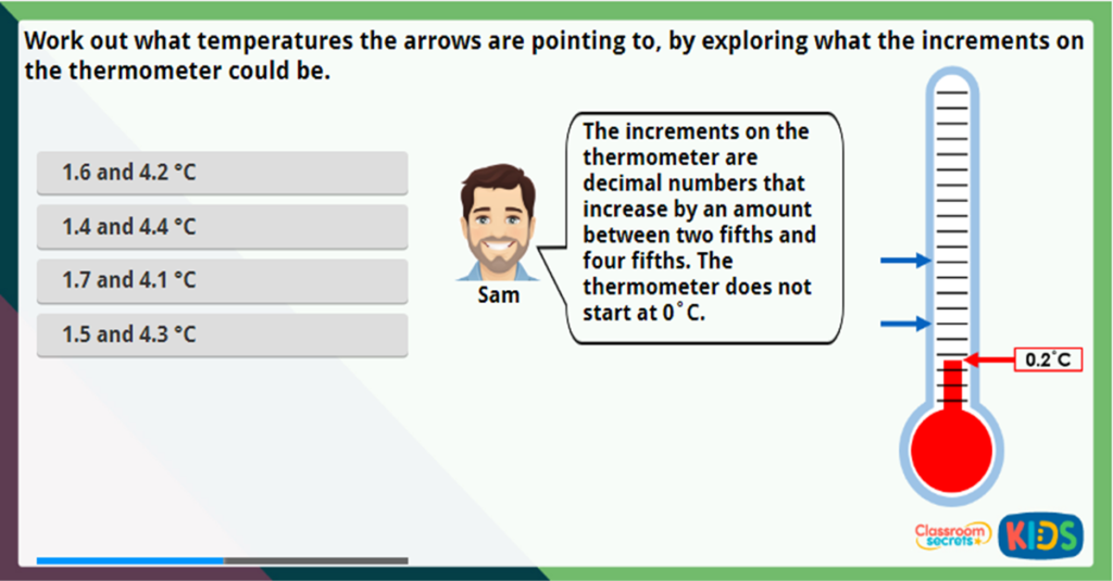 Year 4 Tenths on a Number Line Challenge