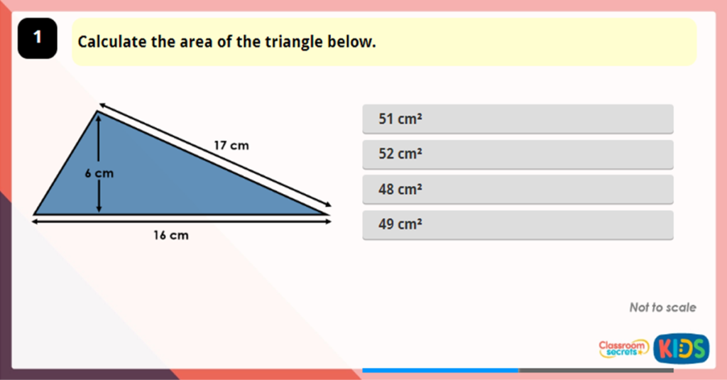 Year 6 Area of a Triangle 3 IG