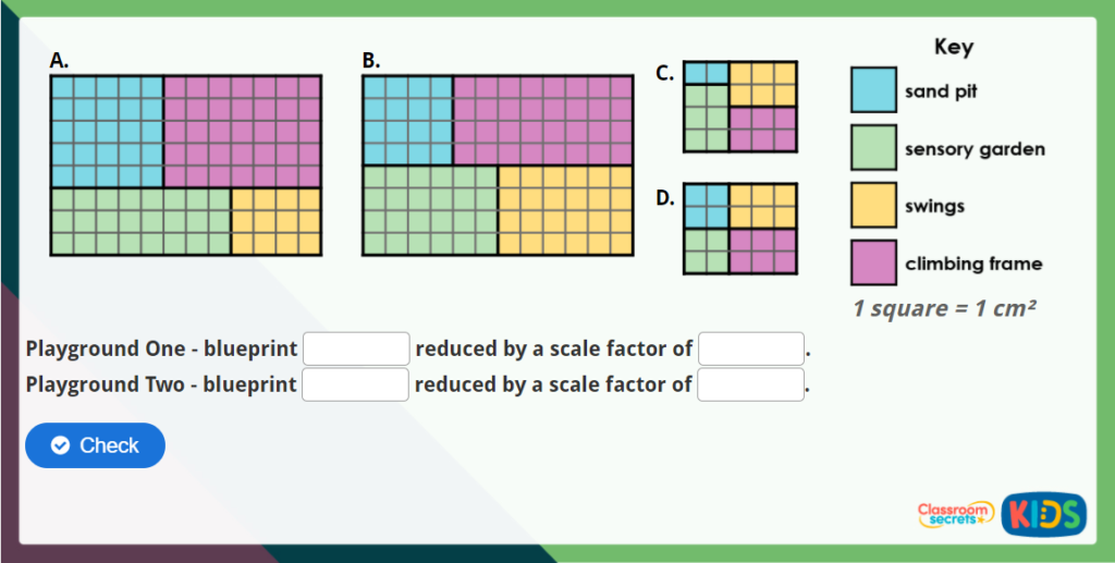 Year 6 Calculating Scale Factors Maths Challenge