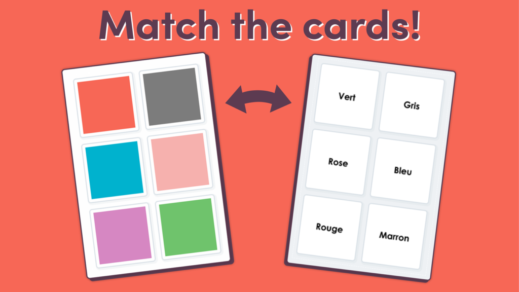 LKS2 French Match the Colour Game 2