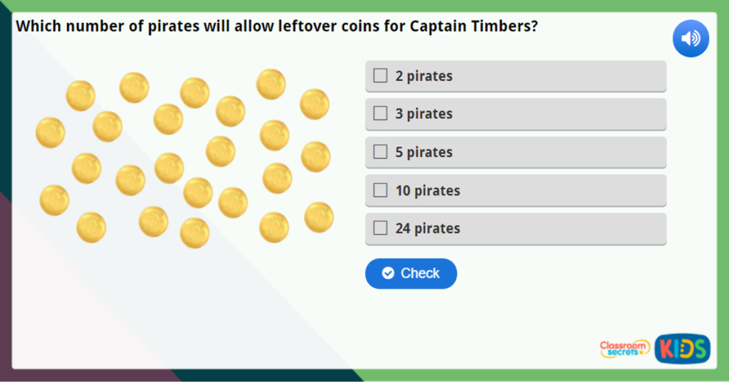 Year 1 Sharing Equally Maths Challenge