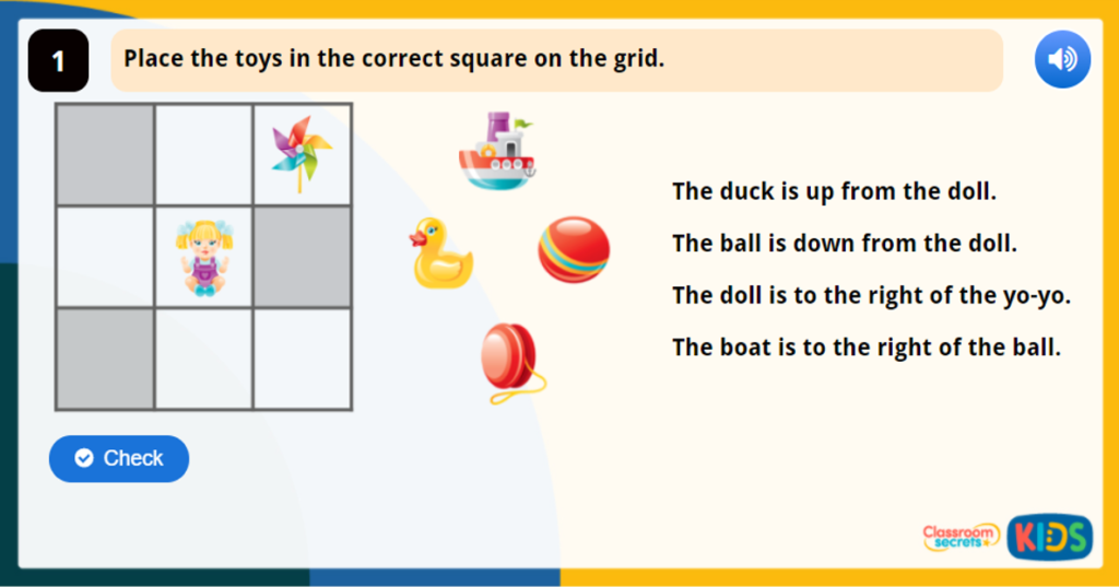Year 1 Describe Position 1