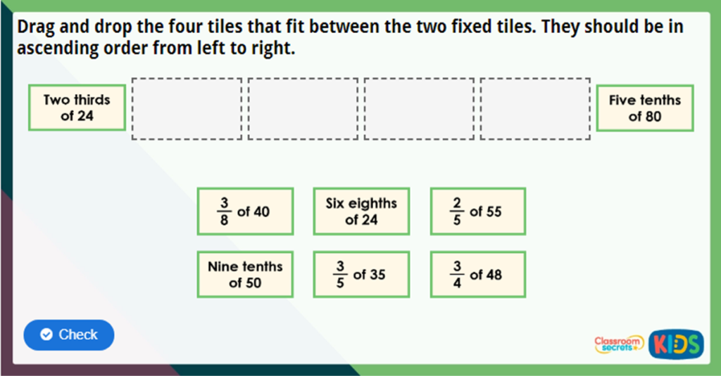 Year 3 Fractions of an Amount 2