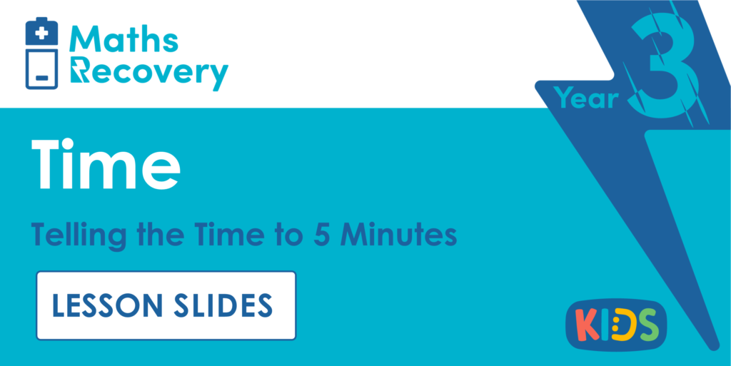 Year 3 Telling the Time to 5 Minutes Lesson Slide