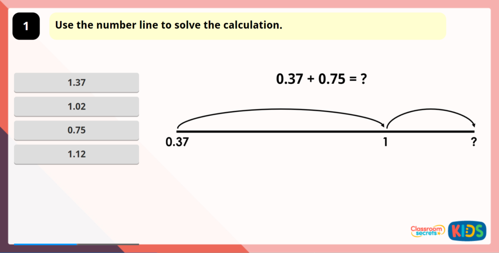 Year 5 Adding Decimals - Crossing the Whole Game