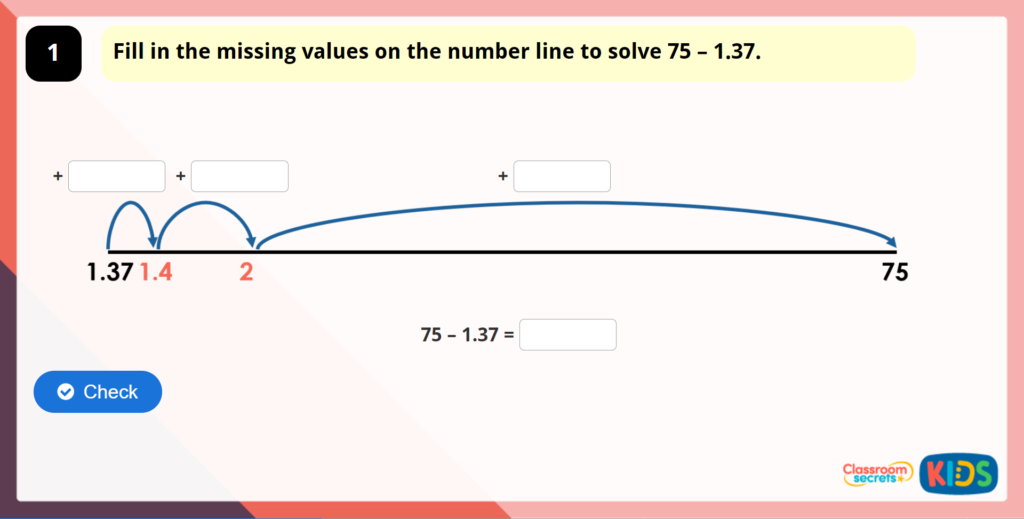 Year 5 Adding and Subtracting Wholes and Decimals Game