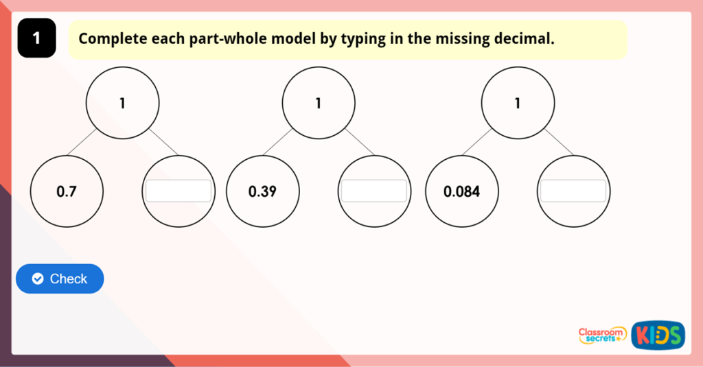 Year 5 Complements to 1 Game