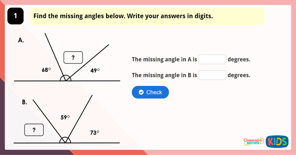 Year 6 Calculate Angles Game
