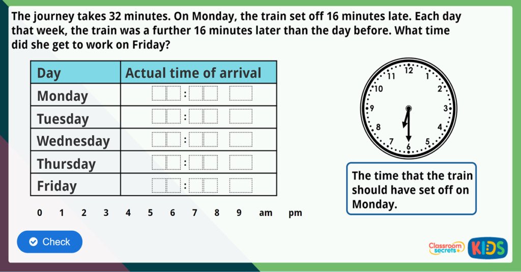 Year 4 Analogue to Digital - 12 Hour Maths Challenge