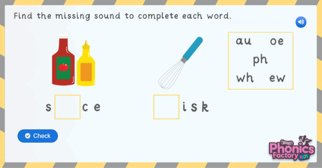 phase 5 sound phonics game