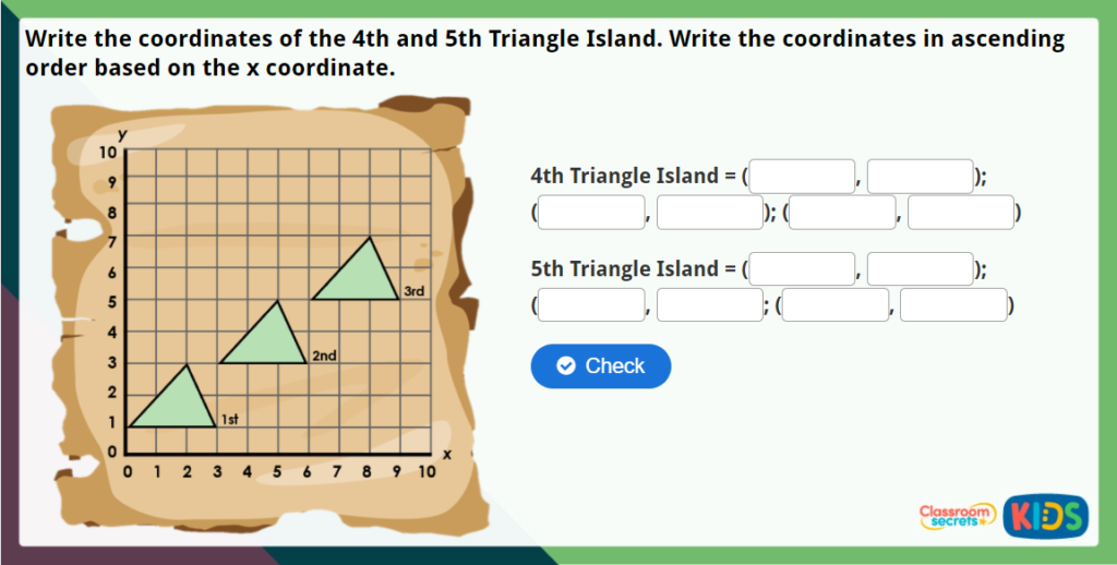 Y5 Position in the First Quadrant Challenge Game