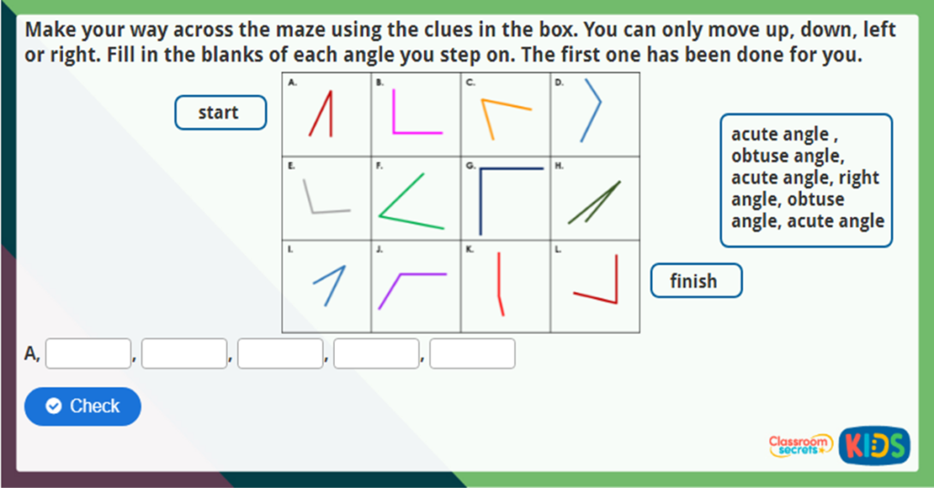 Year 3 Compare Angles Challenge