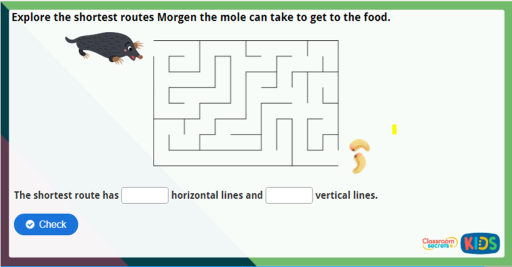 Year 3 Horizontal and Vertical Challenge