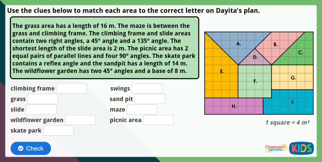 Year 5 Lengths and Angles in Shapes Maths Challenge