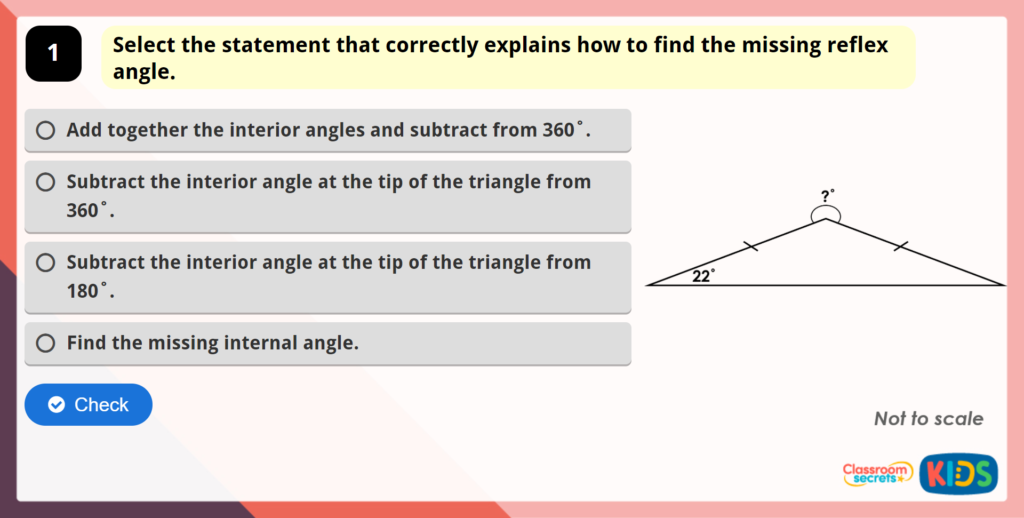 Year 6 Angles in a Triangle 3 Maths Game
