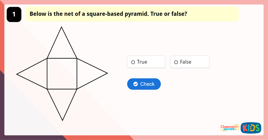Year 6 Nets of 3D Shapes Game