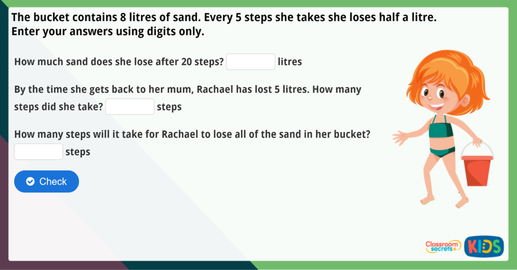 Year 2 Litres Maths Challenge