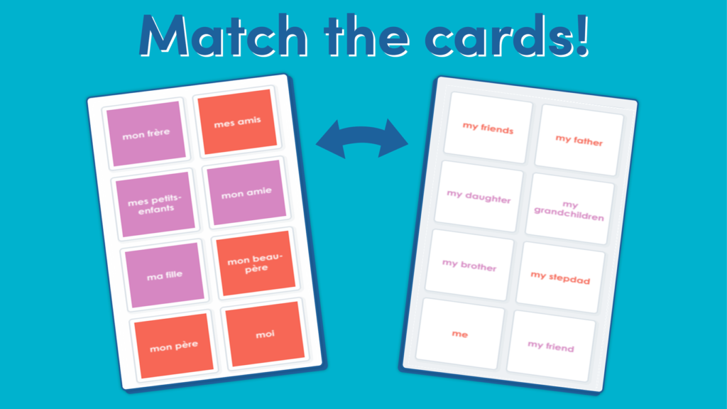 French My Family Image Pair