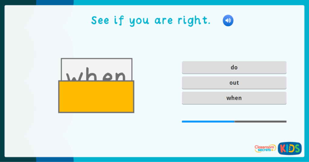 tricky words game phonics