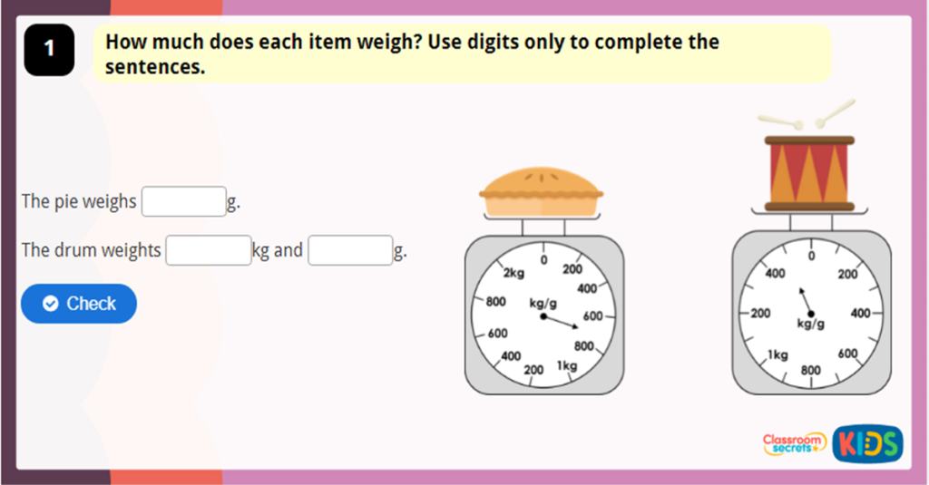 Year 3 Measure Mass 2 Game