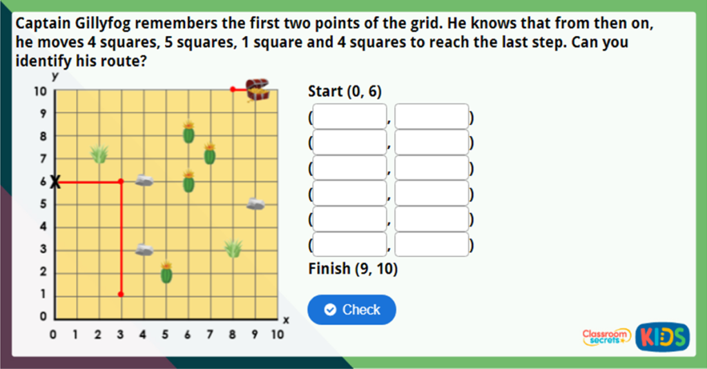 Year 4 Draw on a Grid Challenge